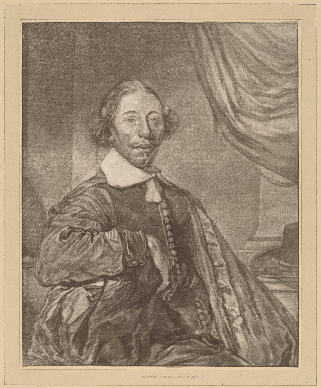 Retrato de um homem sentado de Cornelis Ploos van Amstel