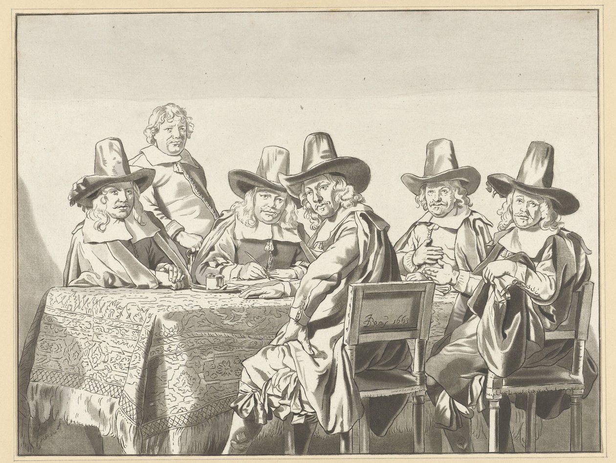 Regentes do orfanato de Haarlem de Cornelis Ploos van Amstel