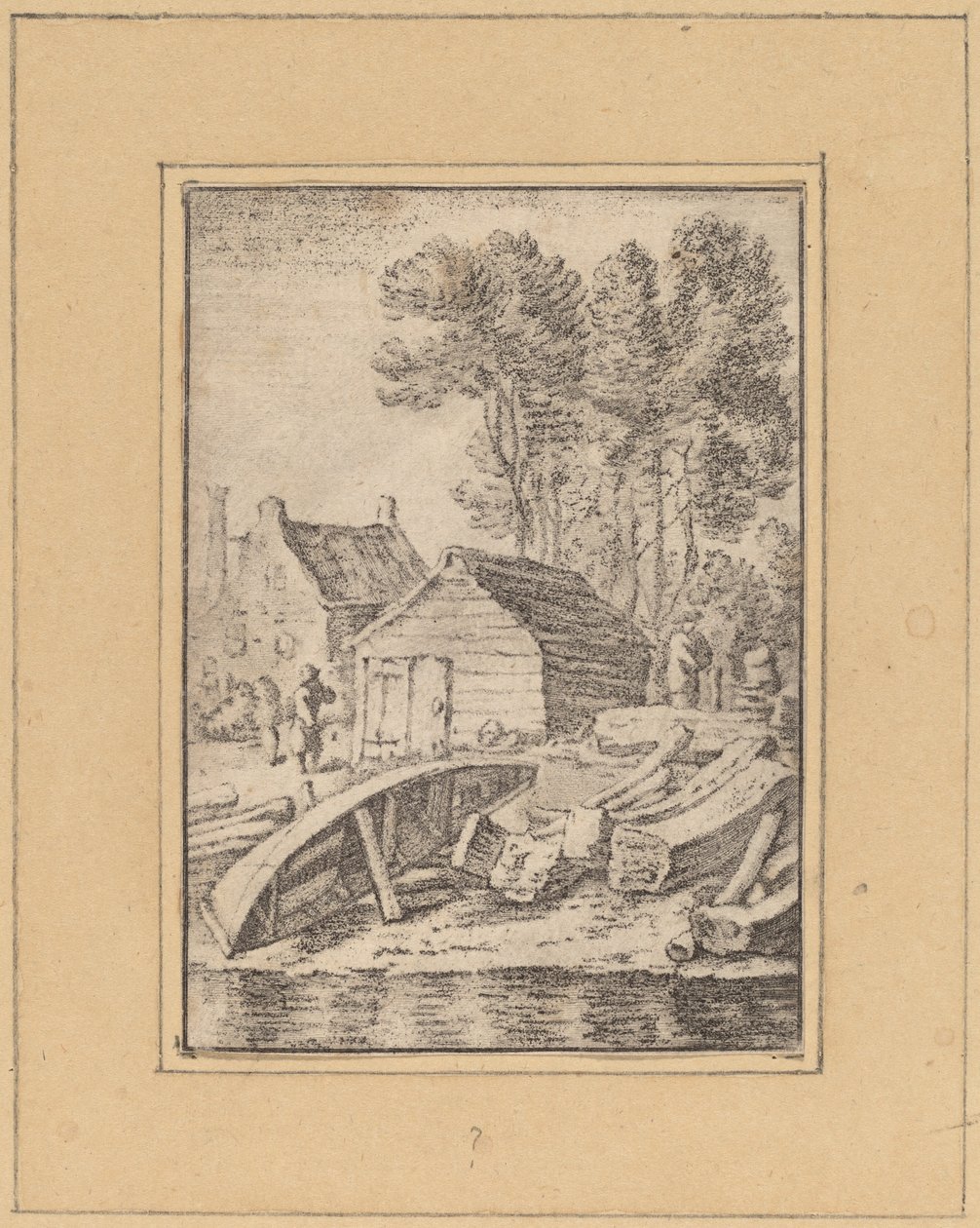 Estaleiro, 1761, publicado em 1765. de Cornelis Ploos van Amstel