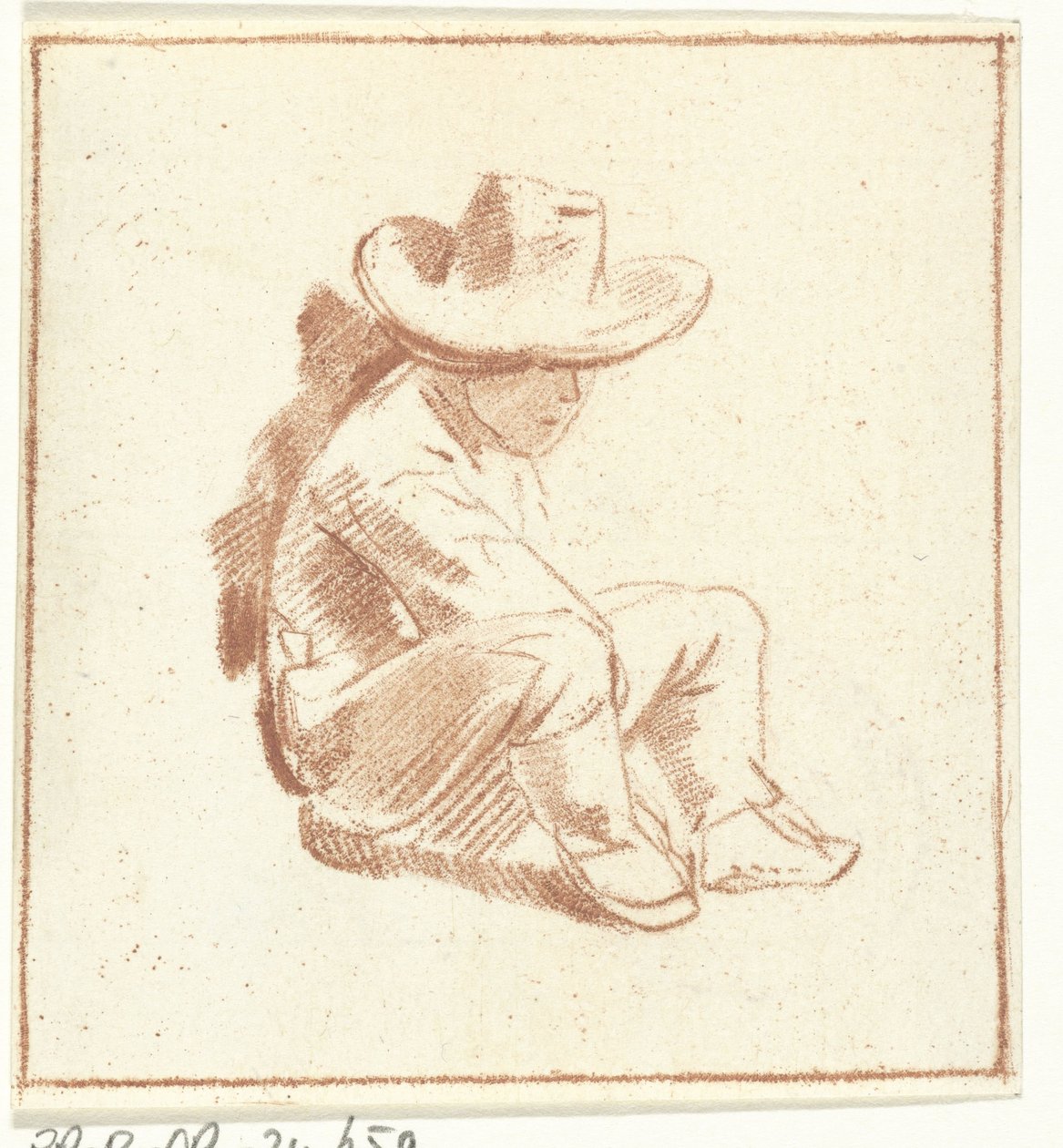 menino sentado de Cornelis Ploos van Amstel