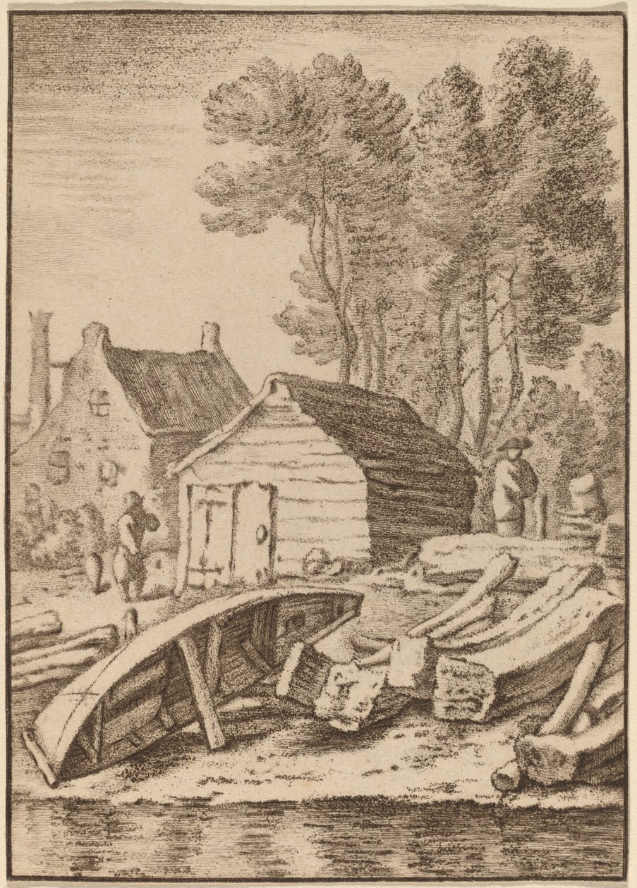 Estaleiro de Cornelis Ploos van Amstel after Herman Saftleven