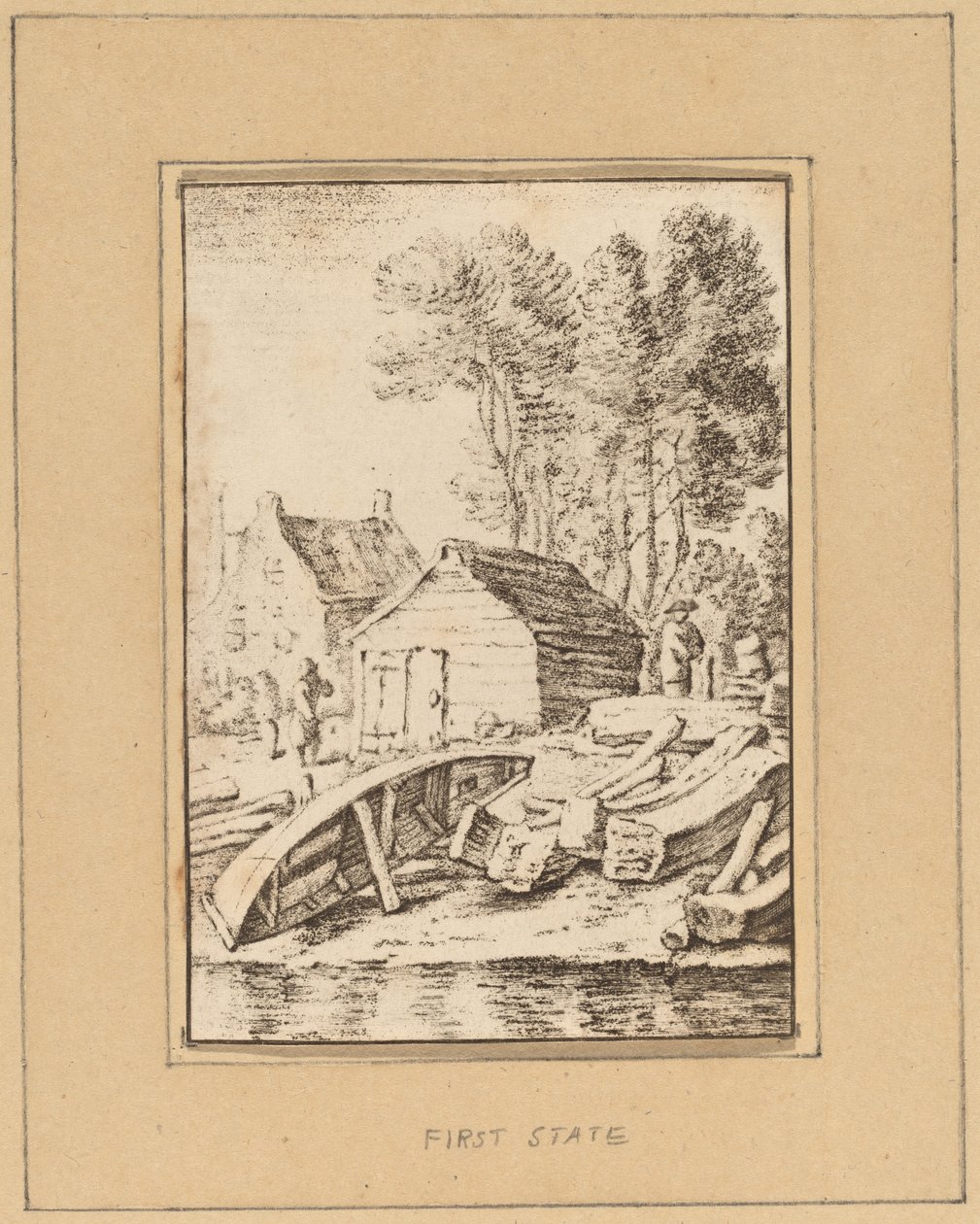 Estaleiro de Cornelis Ploos van Amstel after Herman Saftleven
