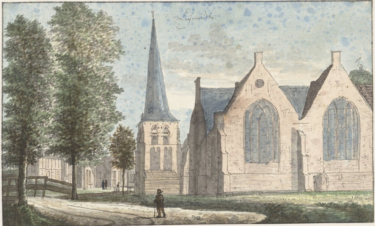 A igreja em Leimuiden de Cornelis Pronk (possibly)