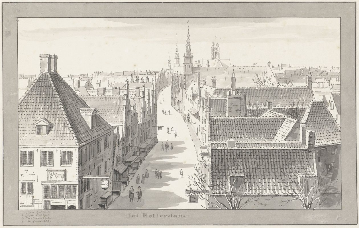 A Hoogstraat em Roterdão de Cornelis Pronk