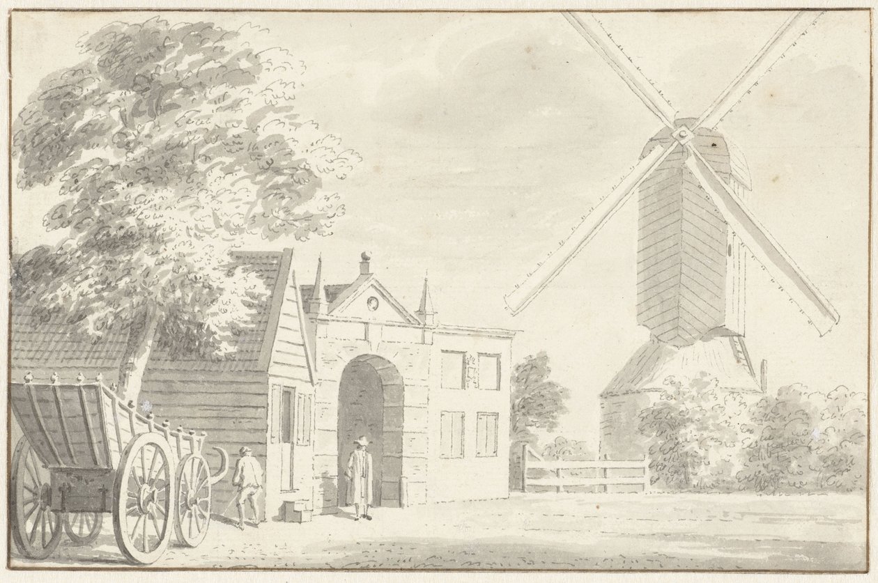 Porta Noordeinder em Monnickendam de Cornelis Pronk