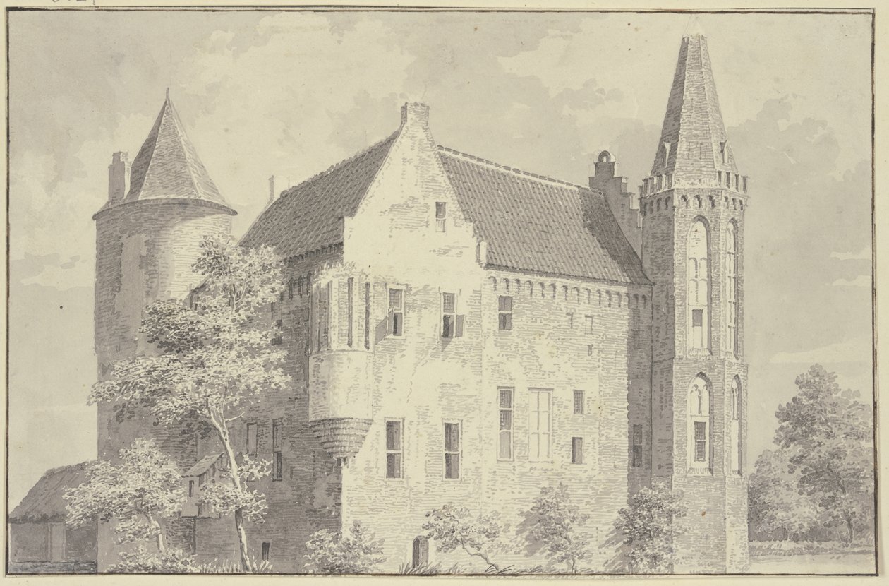 Castelo de Croy na aldeia de Aarle-Rixtel de Cornelis Pronk
