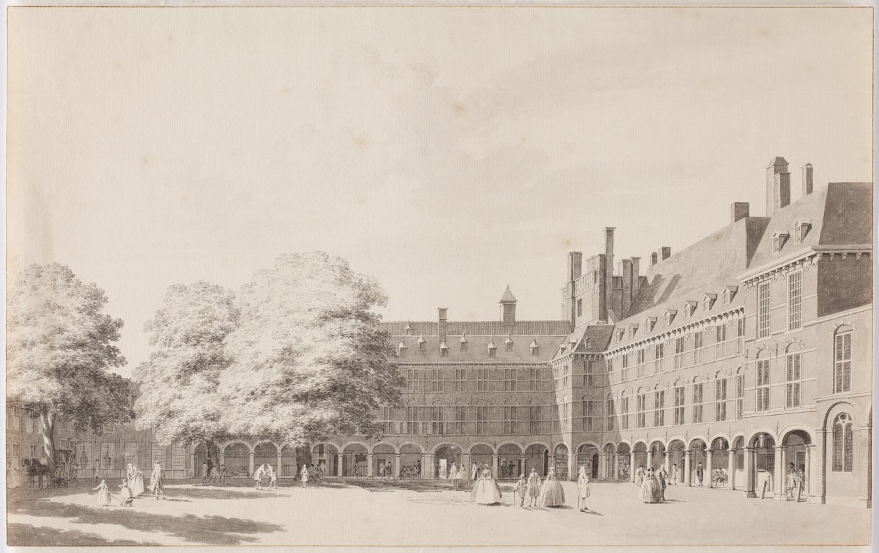 O Binnenhof em Haia de Cornelis Pronk