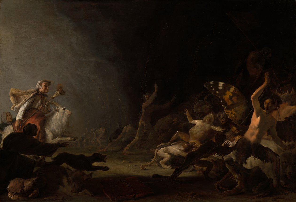 Um sábado de bruxas de Cornelis Saftleven