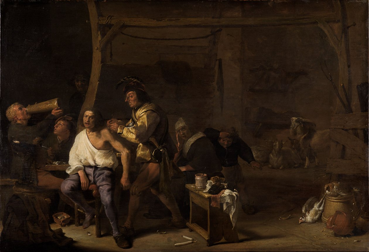 A operação ao ombro de Cornelis Saftleven