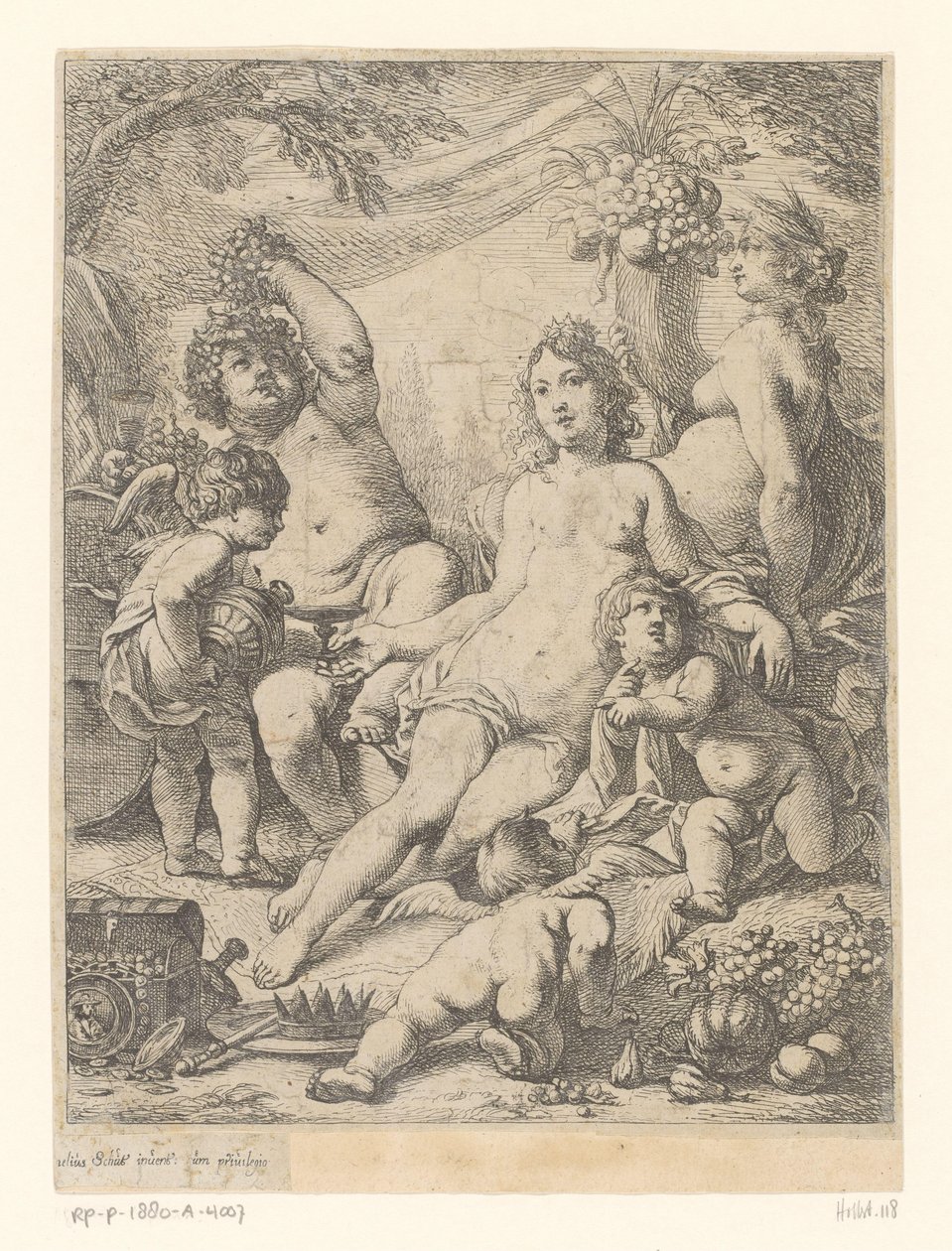 Baco, Vênus e Ceres de Cornelis Schut (I)