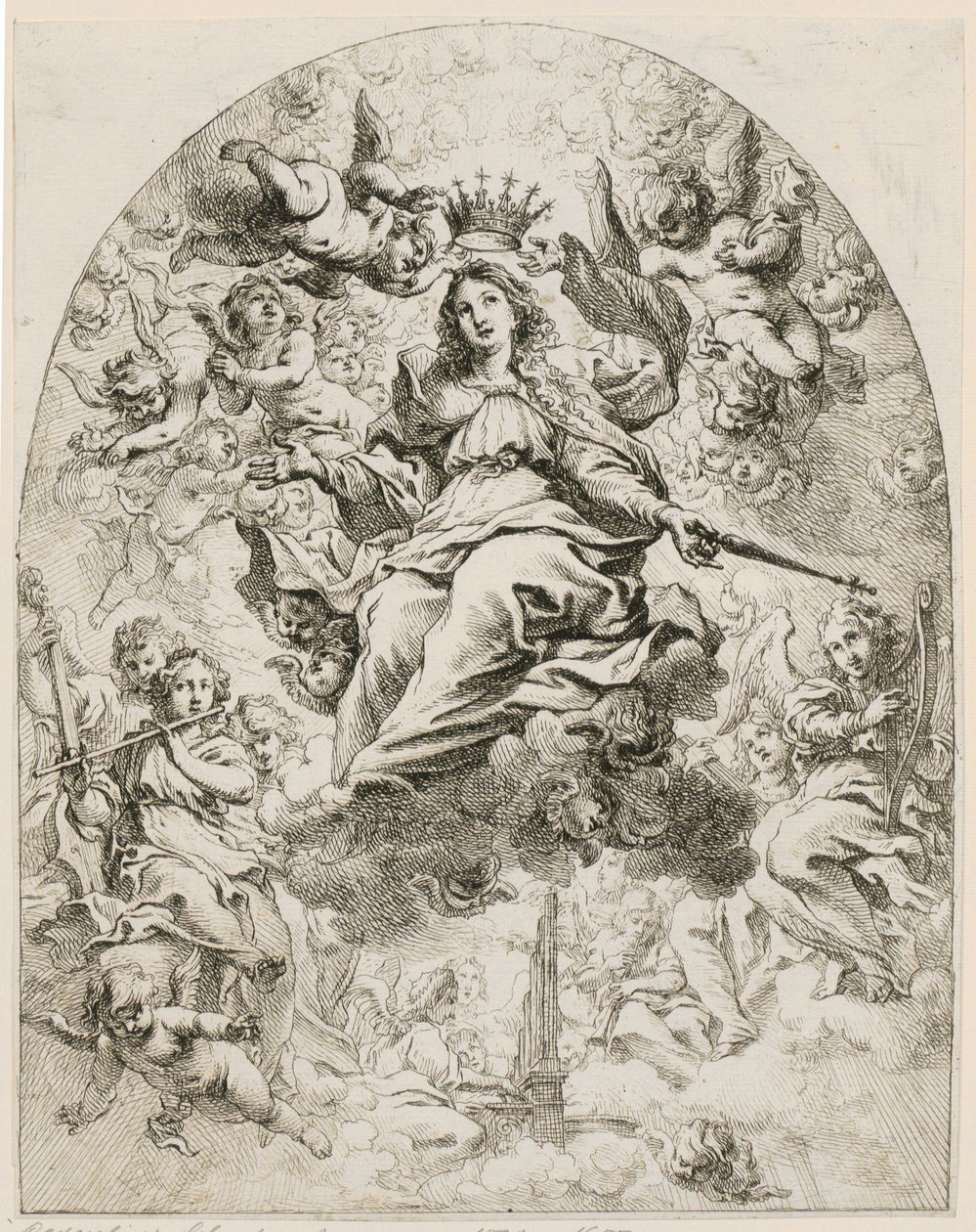 A coroação da Virgem de Cornelis Schut