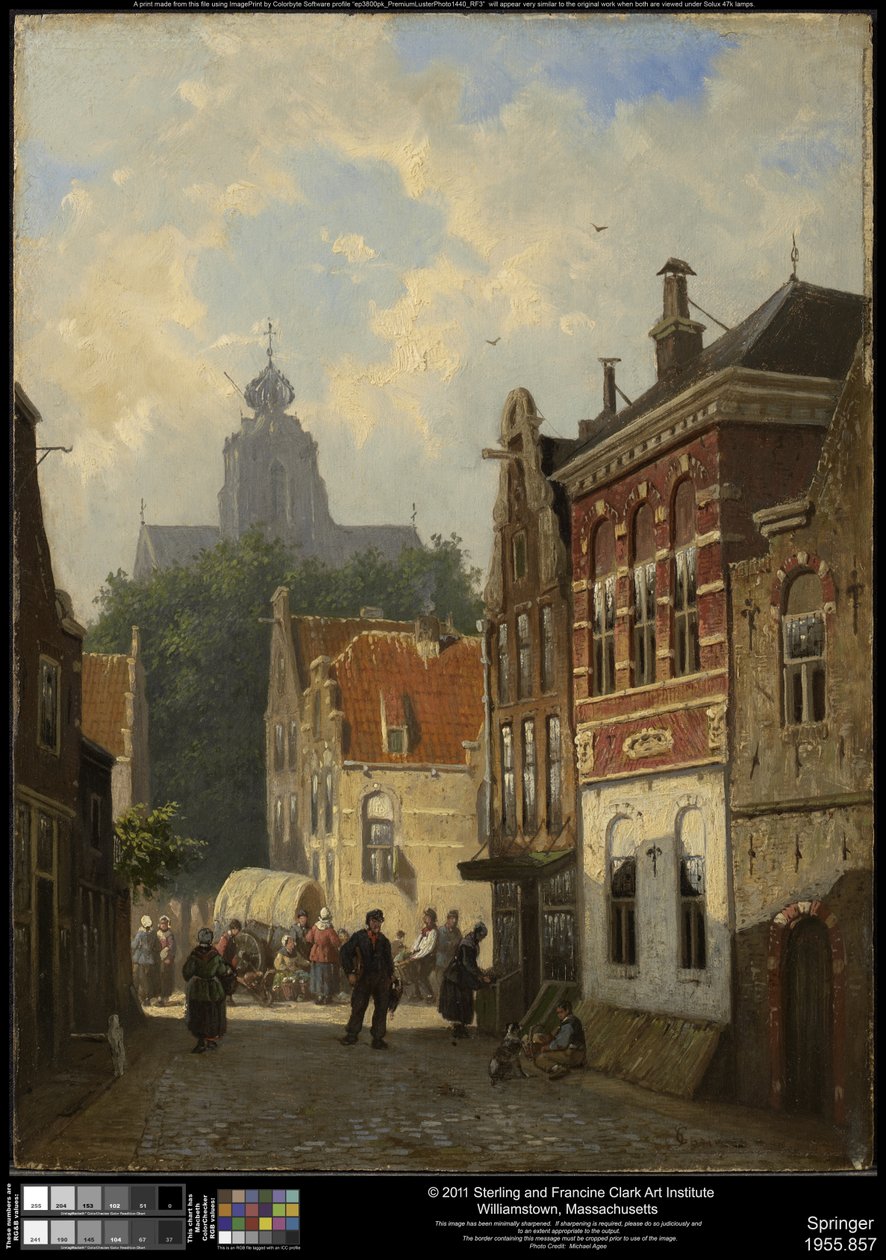 Cena de rua holandesa de Cornelis Springer