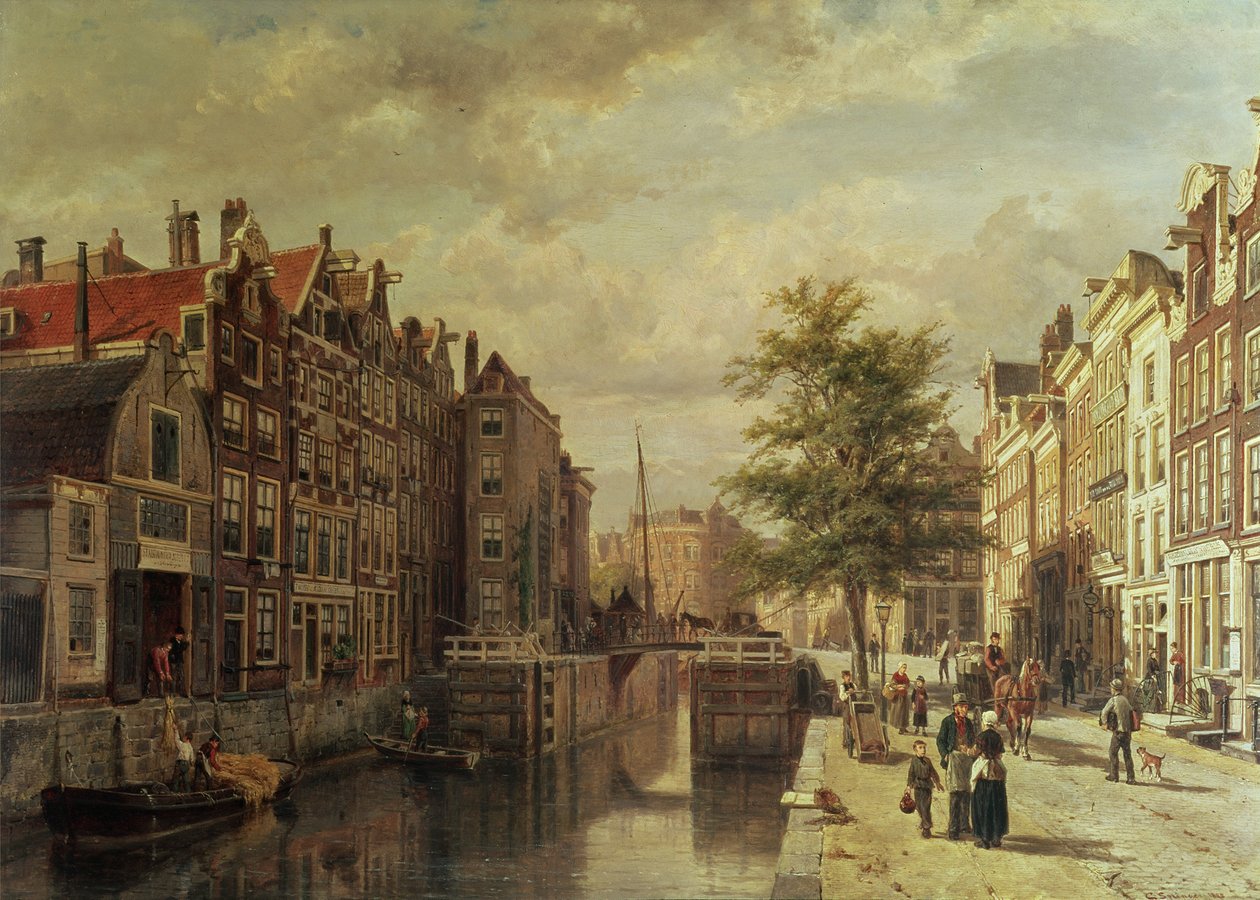 Canal do Mártir (De Martelaarsgracht) de Cornelis Springer