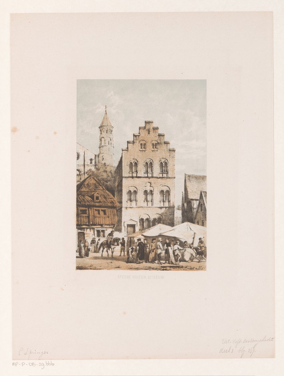 Casas do século XII
Casas de pedra do século XII (título sobre o objecto) de Cornelis Springer