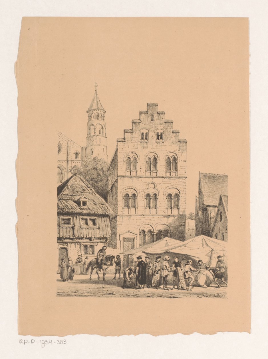 Casas do século XII Casas de pedra do século XII de Cornelis Springer