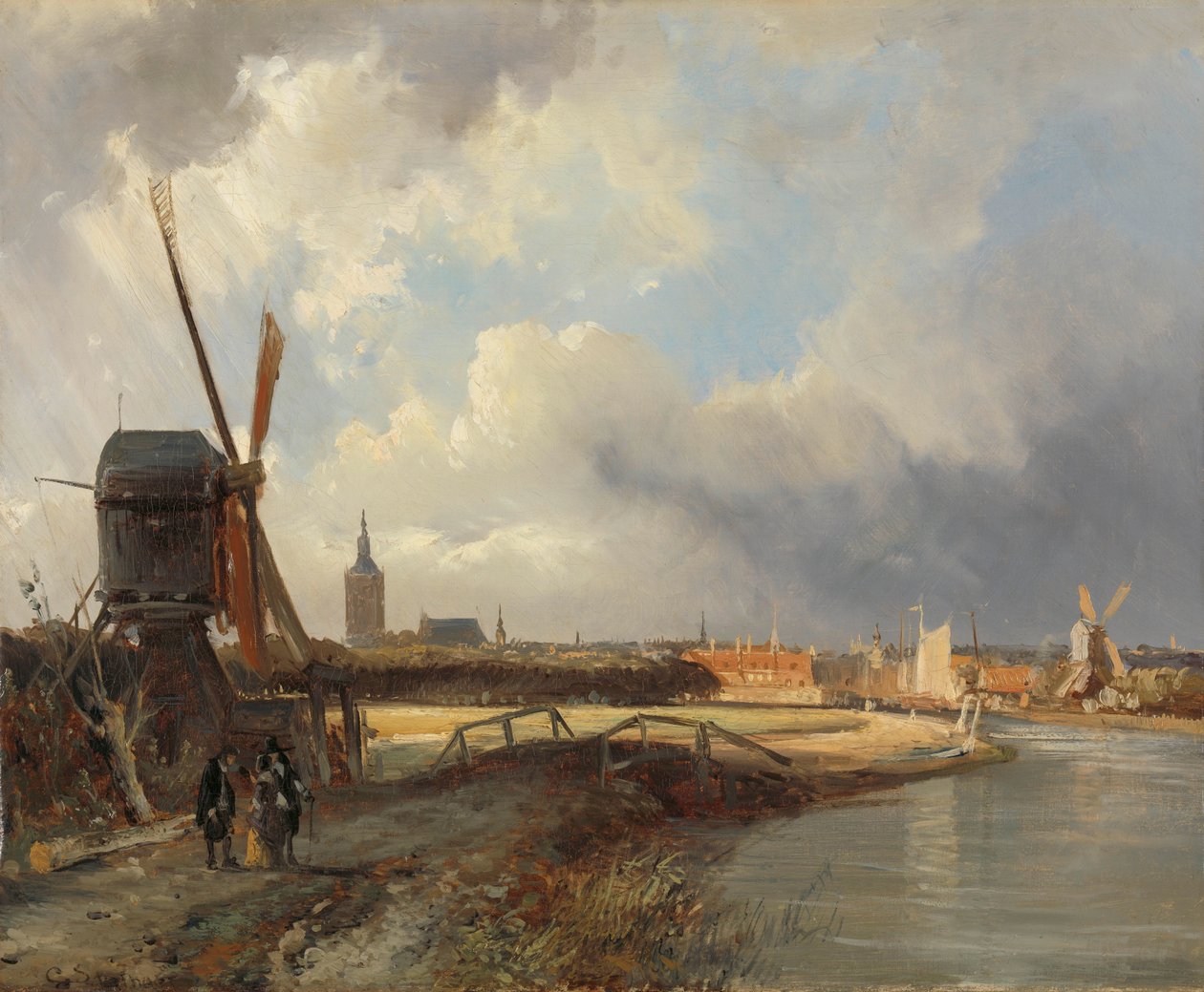 Vista de Haia Vista de Haia do Delftse Vaart no século XVII de Cornelis Springer