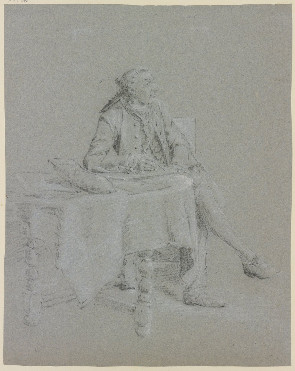 Cavalheiro sentado à mesa de Cornelis Troost