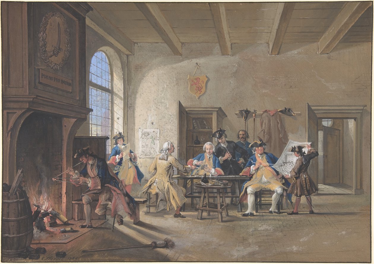 Cena de corpo da guarda de Cornelis Troost