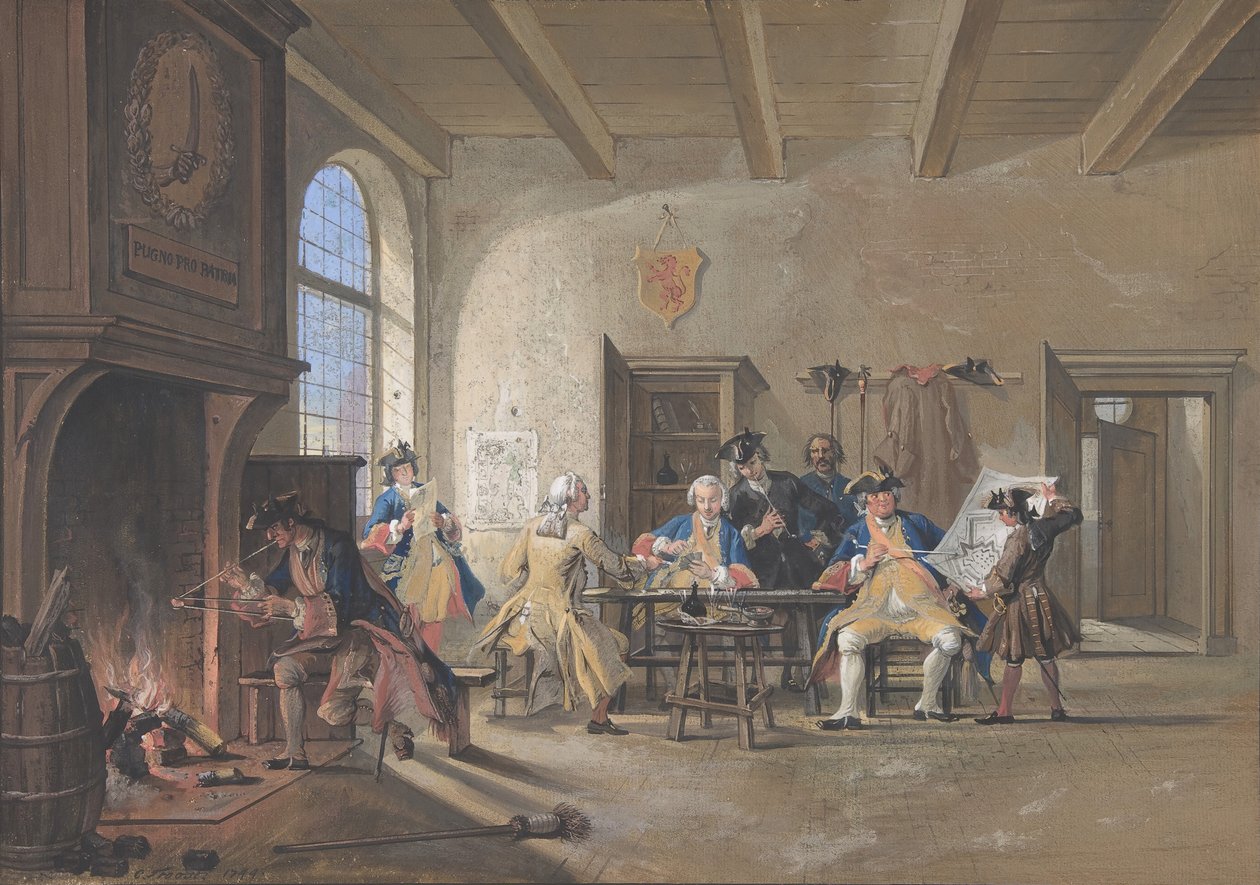 Cena da Guarda, 1744. de Cornelis Troost