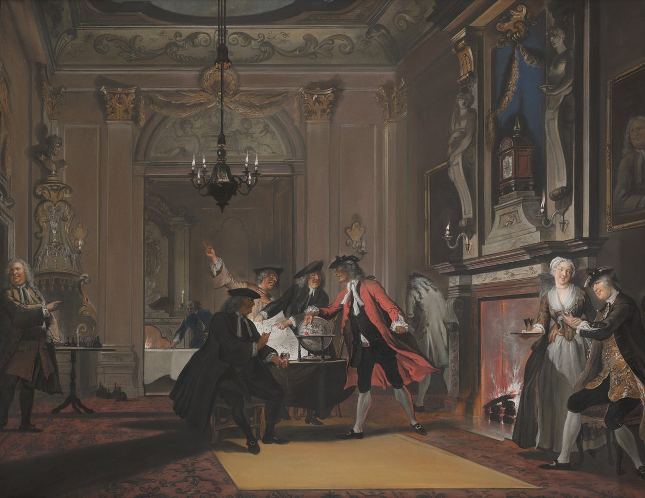 Todos estavam falando " de Cornelis Troost