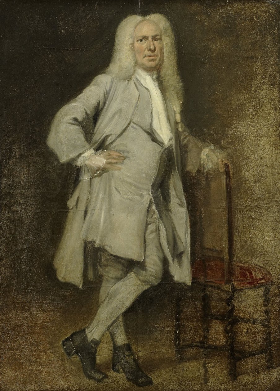 Retrato de Jan Lepeltak, Comerciante de Madeira em Amesterdão, Regente do Orfanato Aalmoezeniersweeshuis de Cornelis Troost
