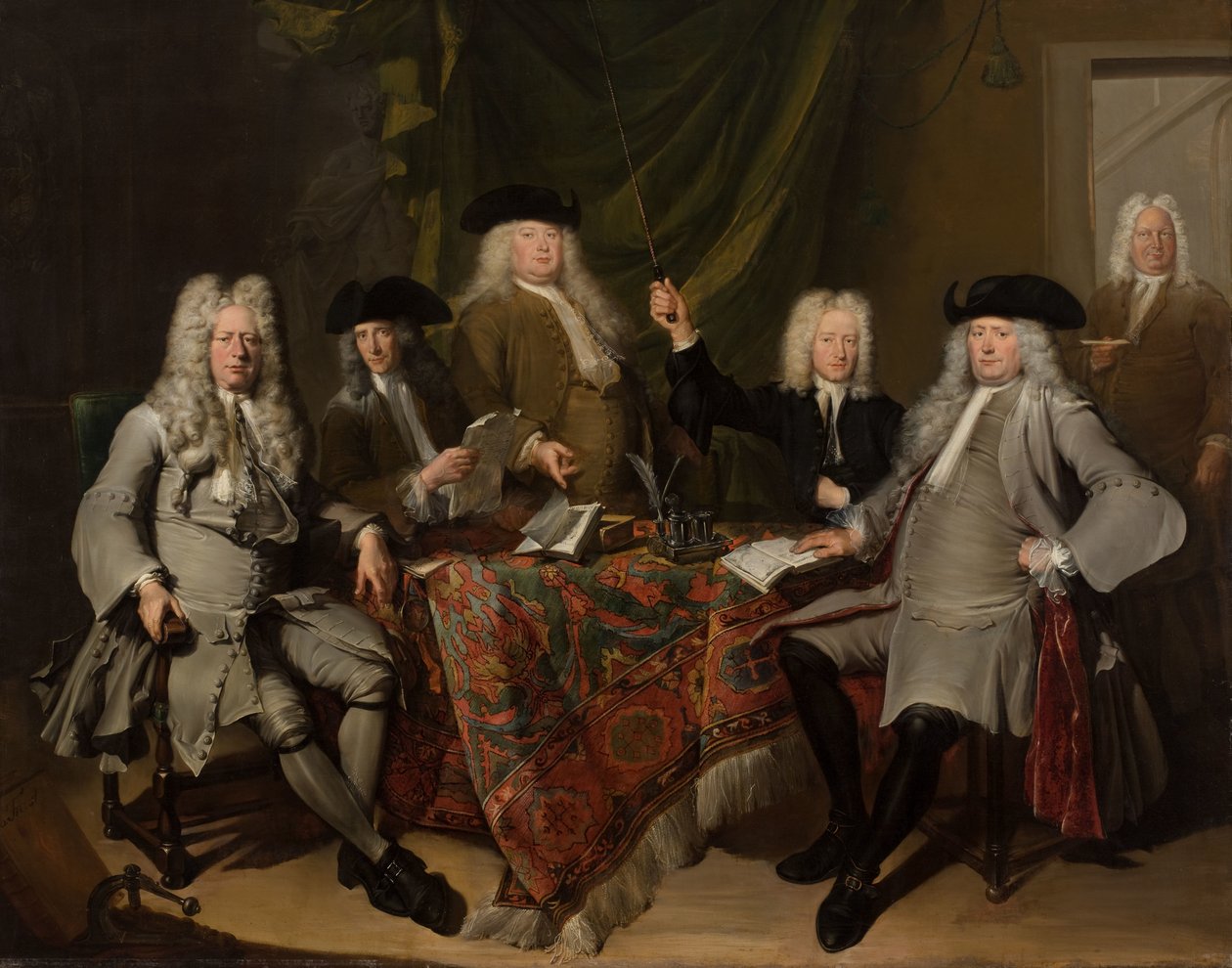 Retrato dos Inspectores do Collegium Medicum
Portret van de inspecteurs van het Collegium Medicum de Cornelis Troost