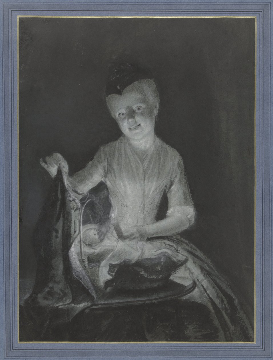 Sara Comfort com a sua boneca de Cornelis Troost