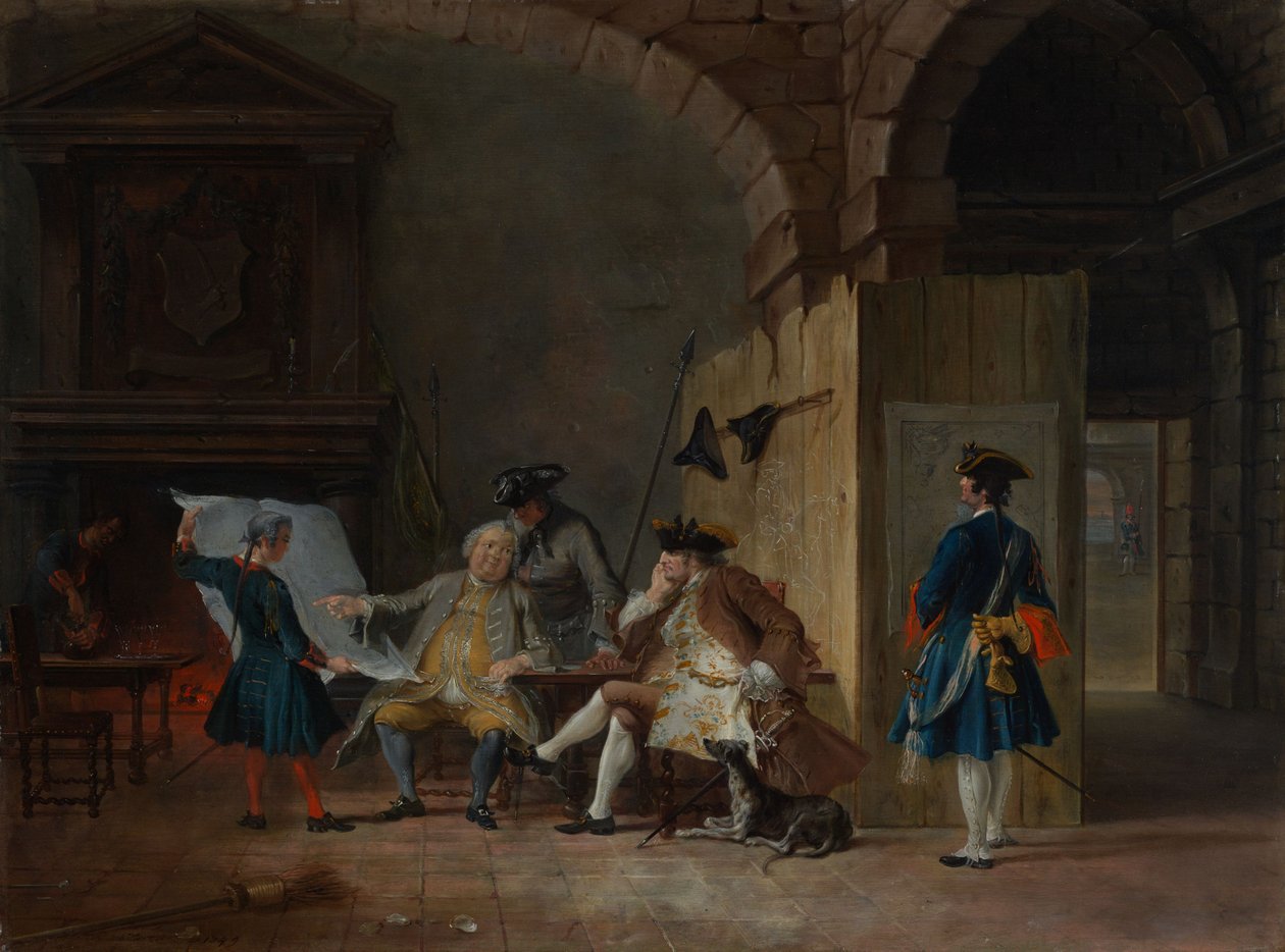 Corpo da guarda com oficiais de Cornelis Troost