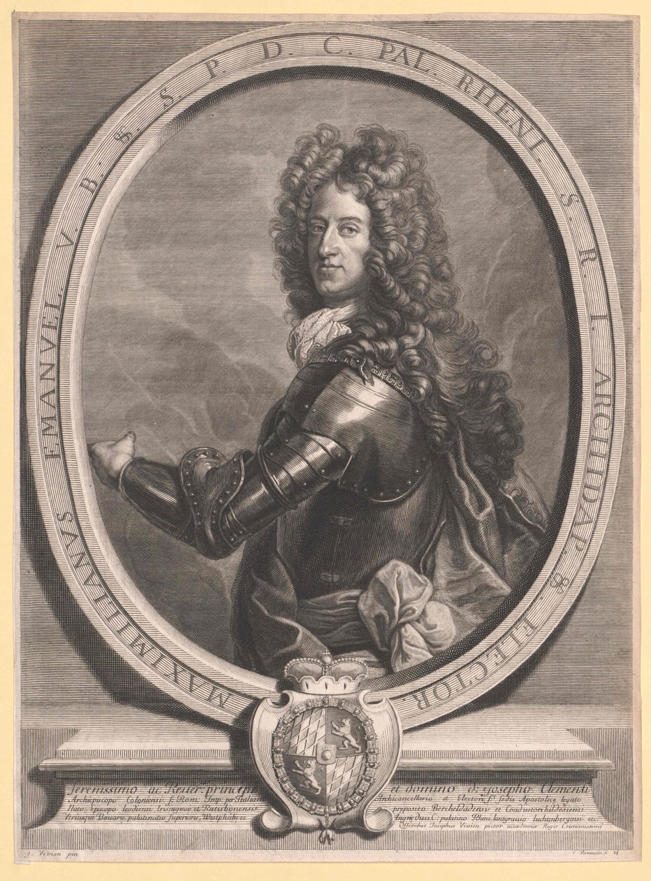 Eleitor da Baviera Maximiliano II Immanuel (gravura) de Cornelis Vermeulen