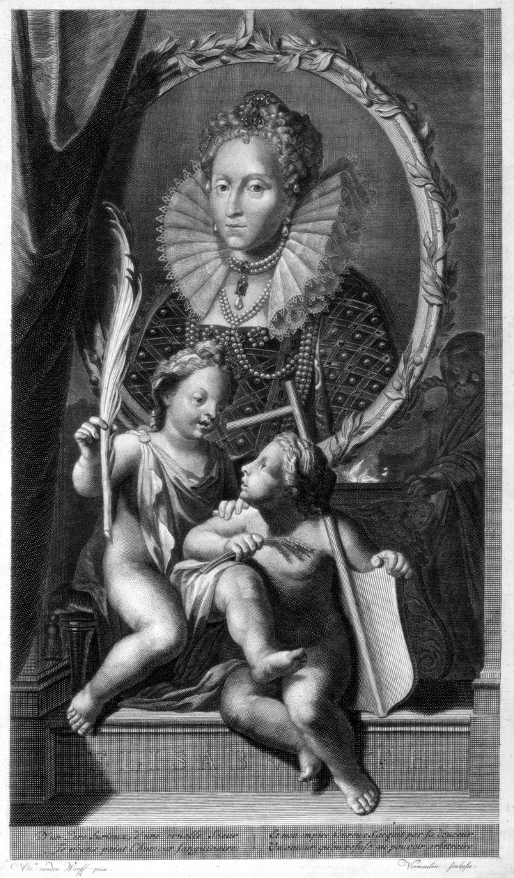Elizabeth I, rainha da Inglaterra e Irlanda. de Cornelis Vermeulen