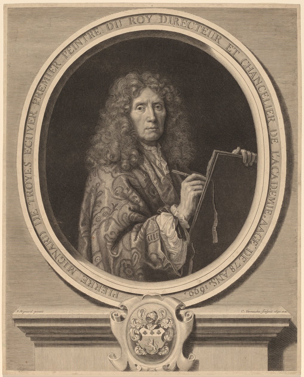 Pierre Mignard de Cornelis Vermeulen after Pierre Mignard I