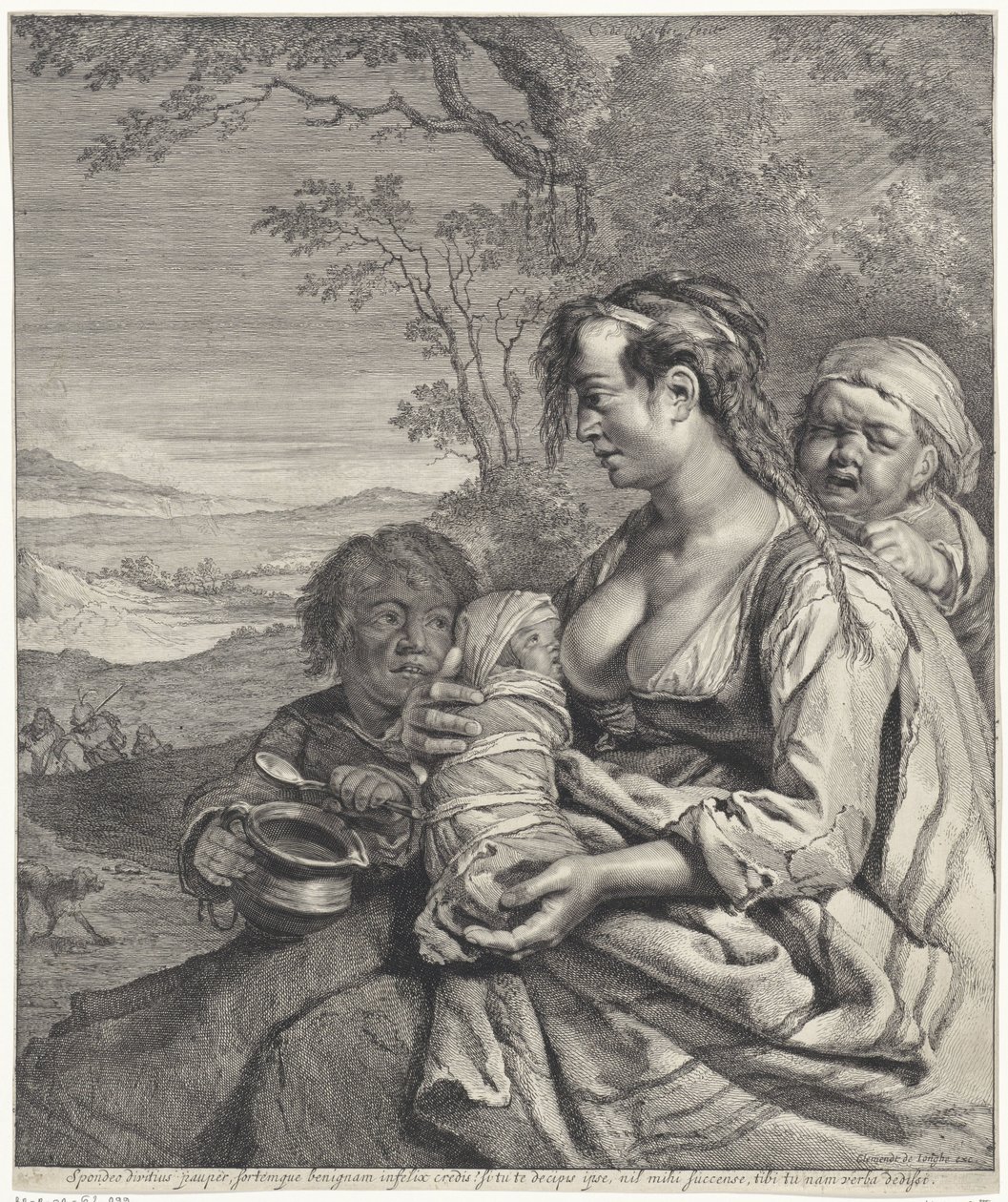 Heidin
Spondeo divitius pauper (...) verba dedissi (título sobre o objecto) de Cornelis Visscher (II)