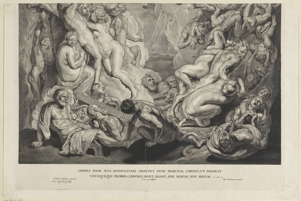 Juízo Final (placa inferior) de Cornelis Visscher (II)