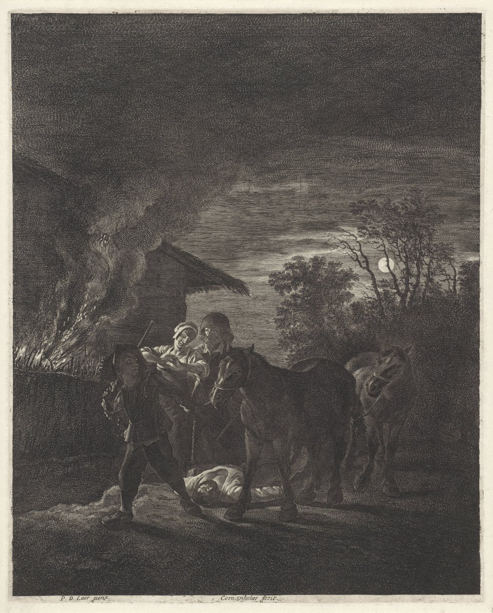 Roubo de cavalos de Cornelis Visscher (II)