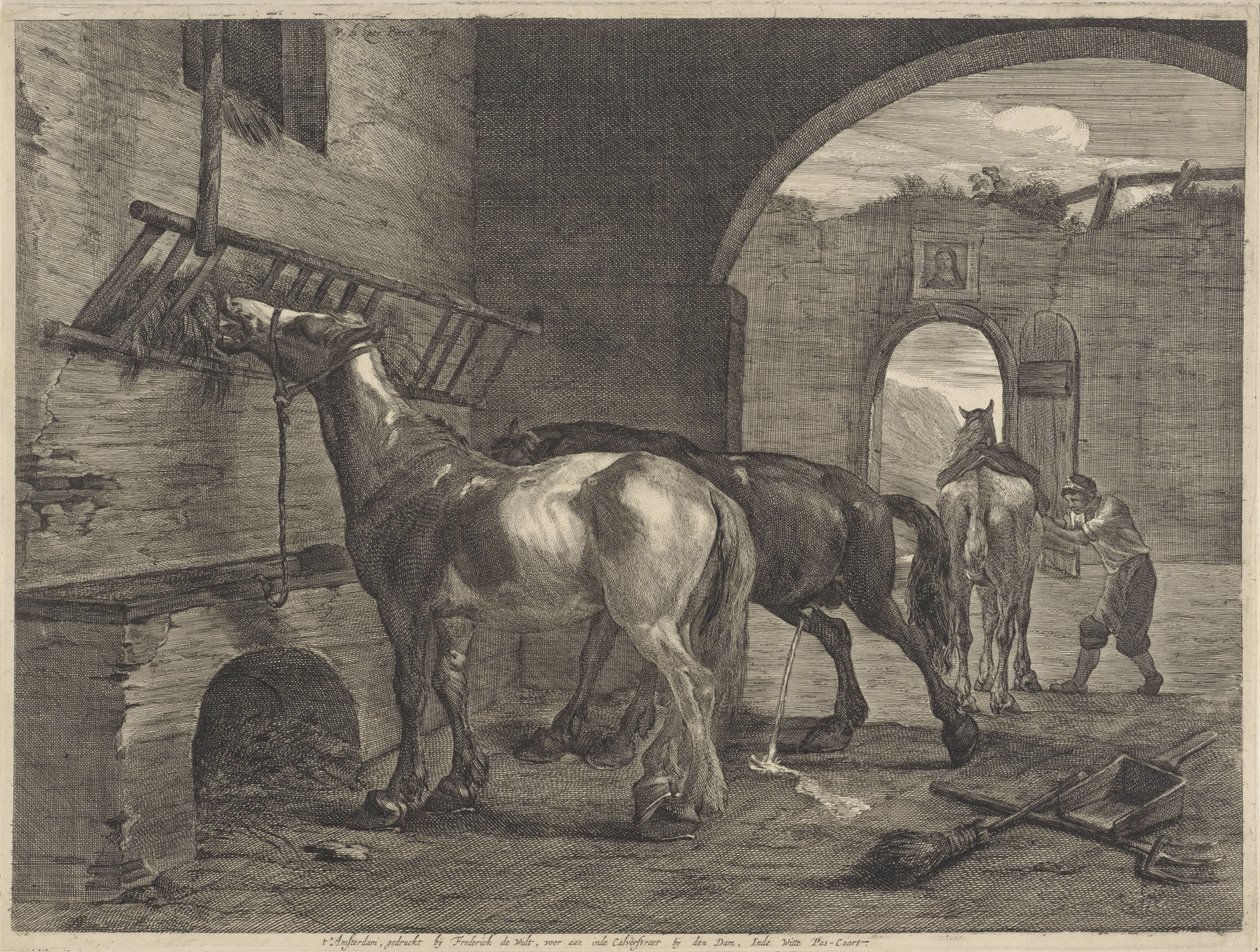 Estábulo para cavalos de Cornelis Visscher (II)