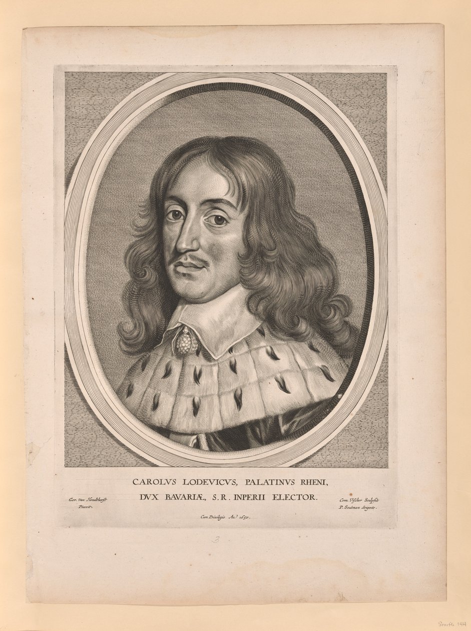 Carlos Luís, Conde Palatino, de Effigies Variae... de Cornelis Visscher