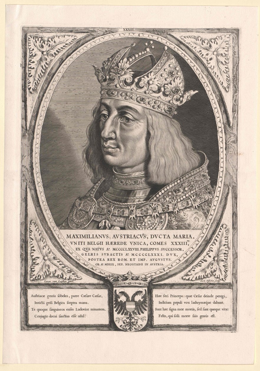 Sacro Imperador Romano Maximiliano I (impressão) de Cornelis Visscher