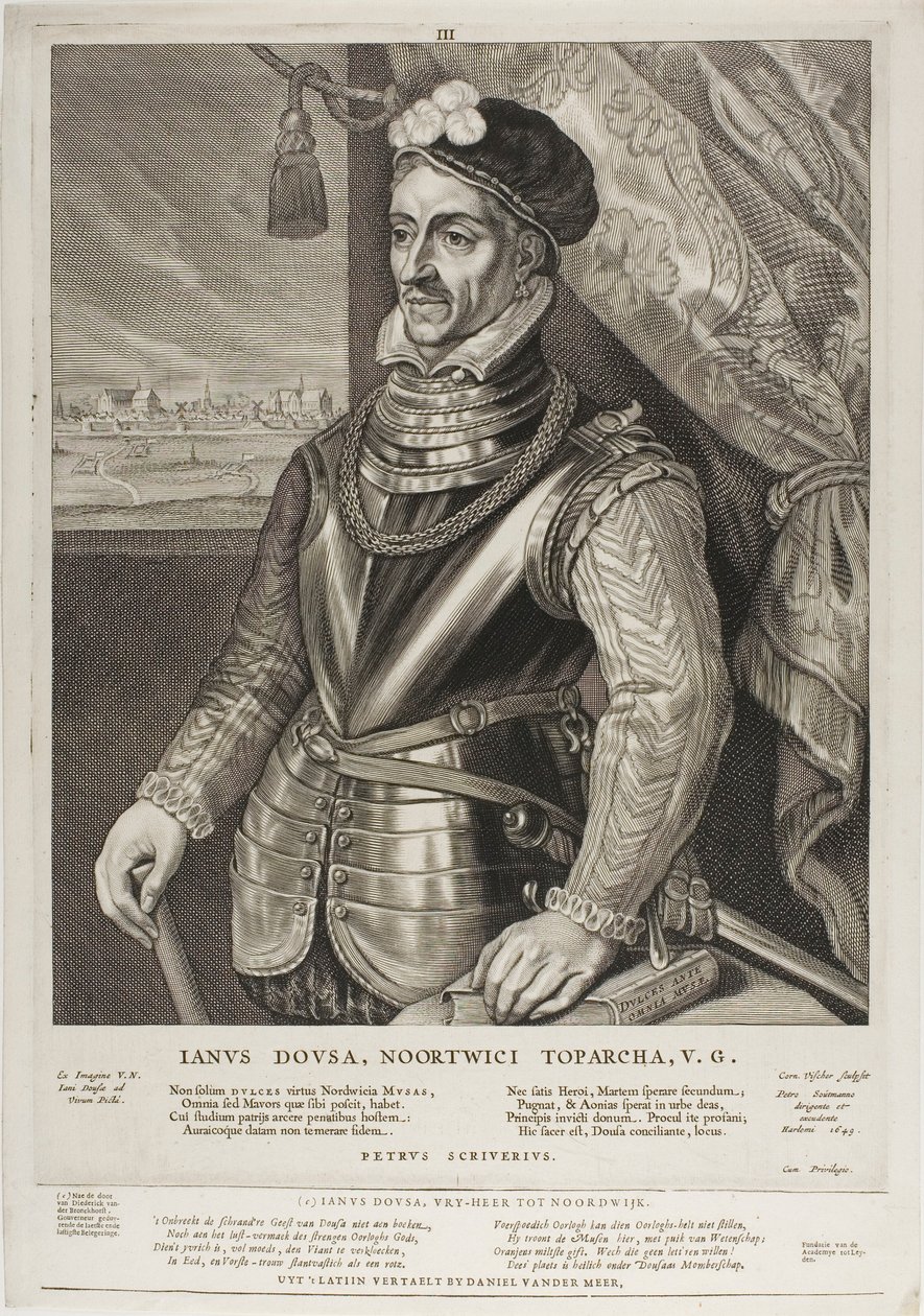 Jan van der Does, placa 3 do Quatuor Personae de Cornelis Visscher
