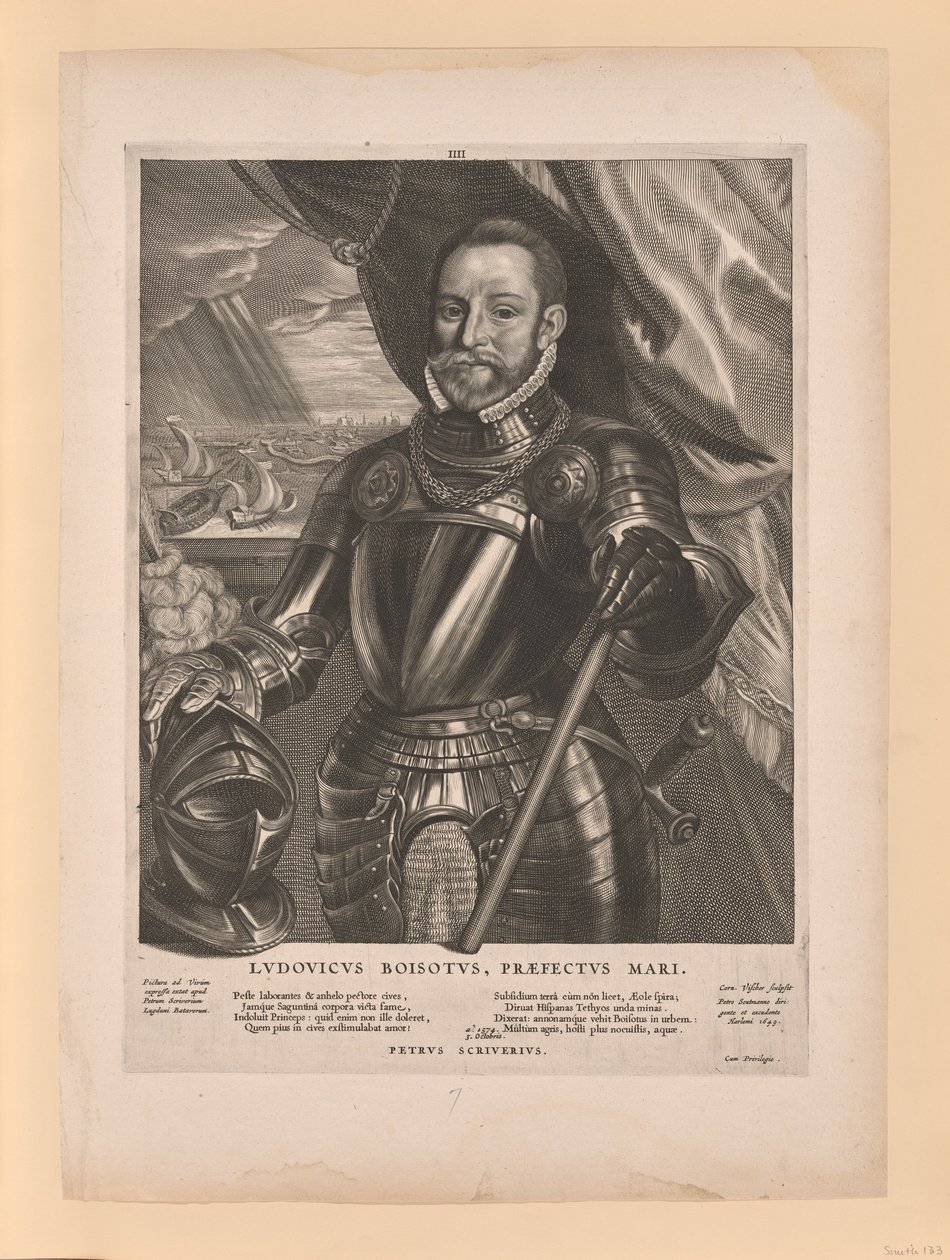 Luís de Boisot, Almirante da Zelândia, de Quatuor Personae de Cornelis Visscher
