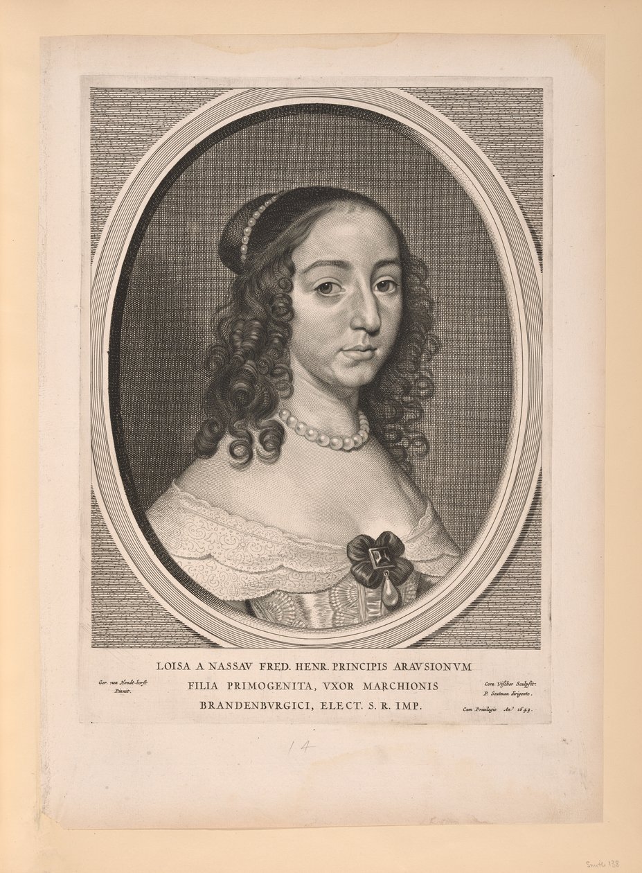 Luísa Henrietta, Princesa de Orange Nassau, de Nine Portraits de Cornelis Visscher
