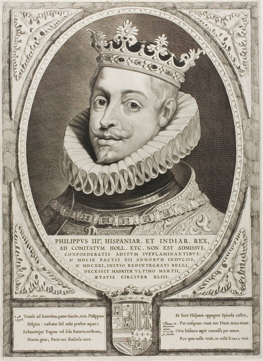 Filipe III, Rei de Espanha, dos Principes Hollandiae, Zelandiae, et Frisiae de Cornelis Visscher