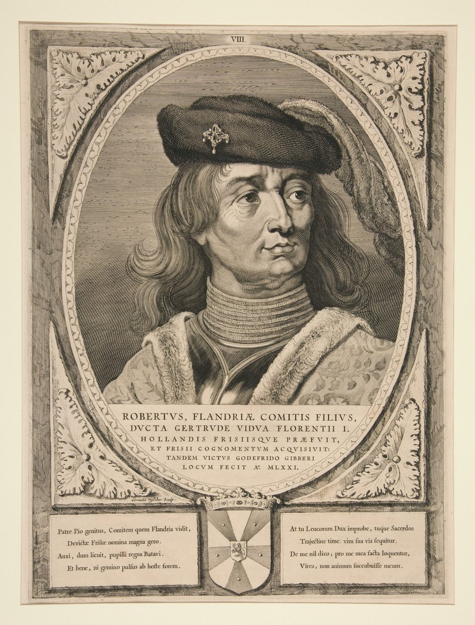 Roberto, filho do conde da Flandres de Cornelis Visscher