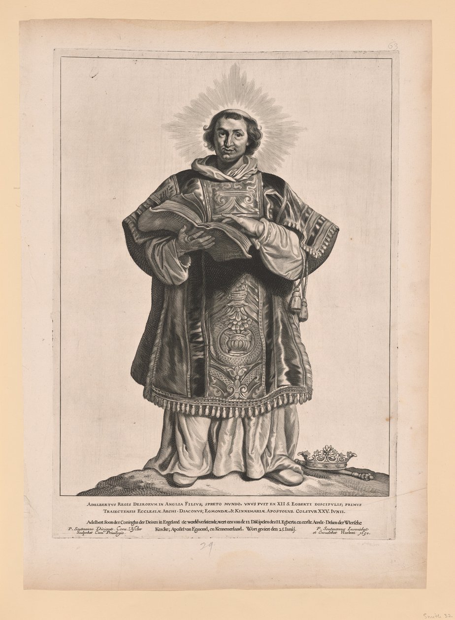 São Werenfridus, de Santos dos Países Baixos do Norte e do Sul de Cornelis Visscher