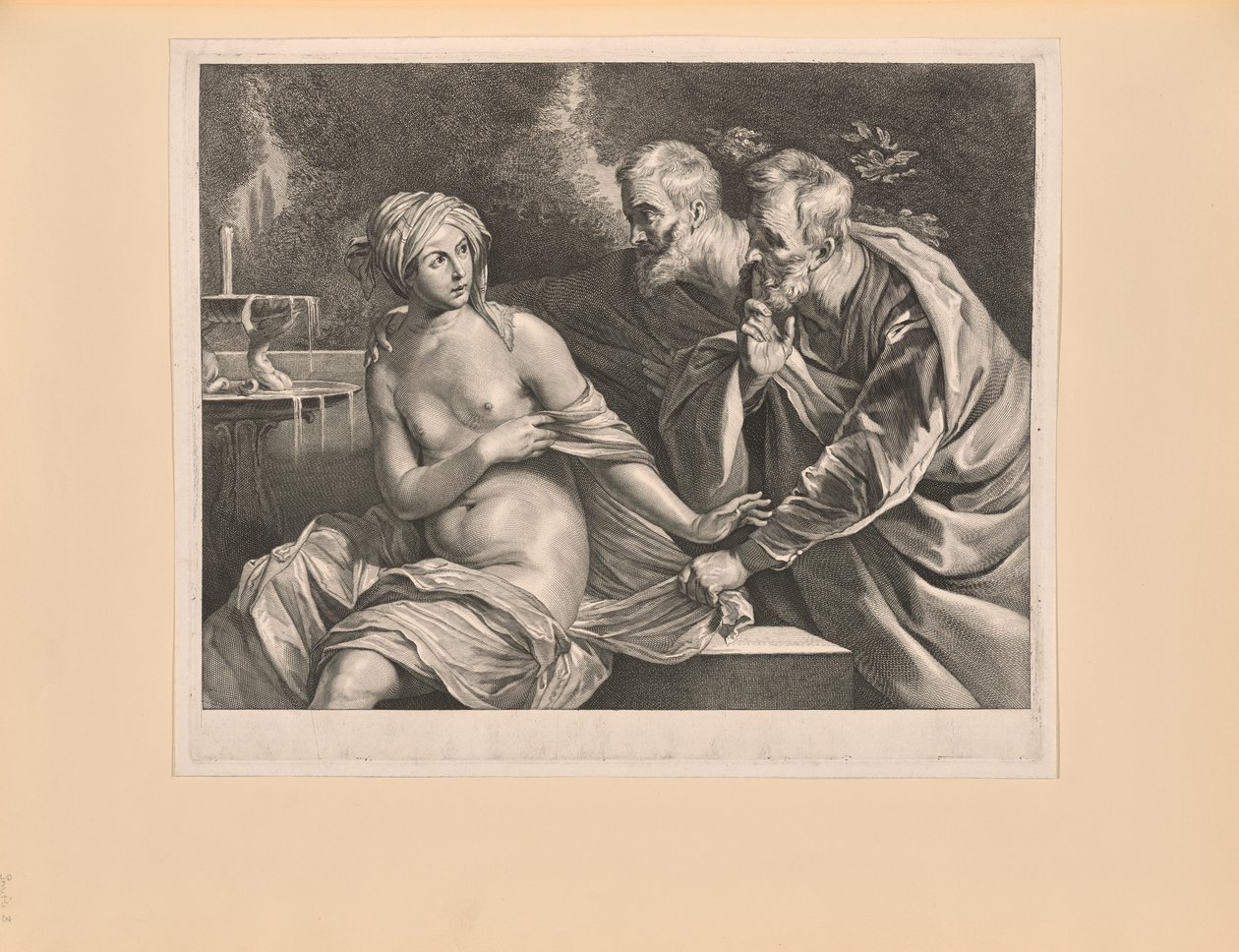 Susanna e os Anciãos, de Cabinet Reynst de Cornelis Visscher