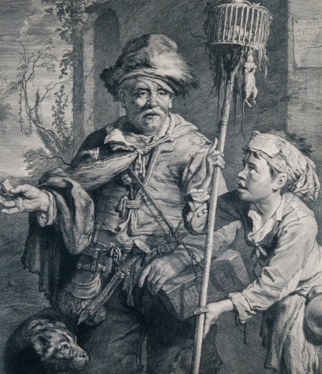 O vendedor ambulante de veneno para ratos de Cornelis Visscher