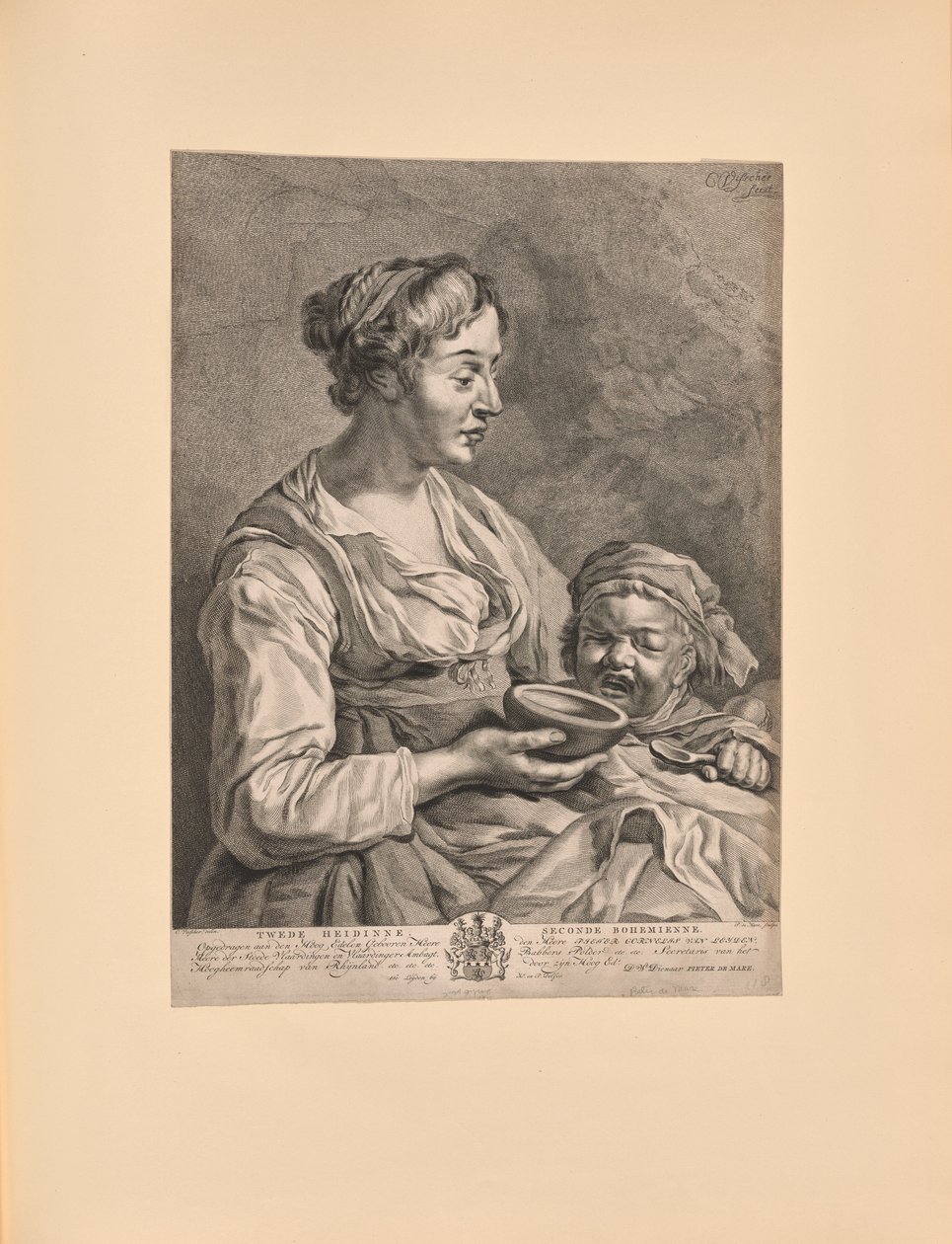 A Segunda Boémia (Second Heidinne - Seconde Bohemienne) de Cornelis Visscher