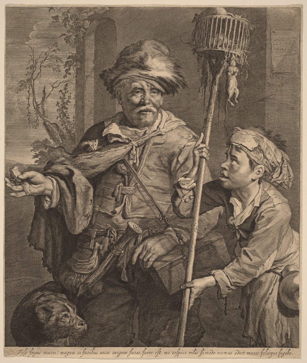 O vendedor de veneno para ratos de Cornelis Visscher