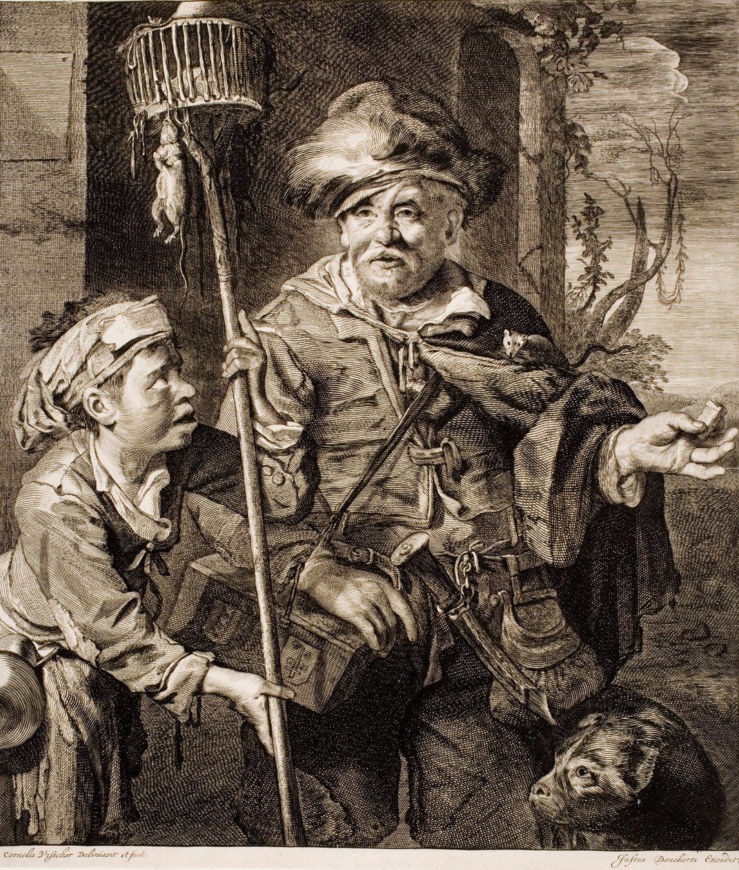O vendedor de veneno para ratos de Cornelis Visscher