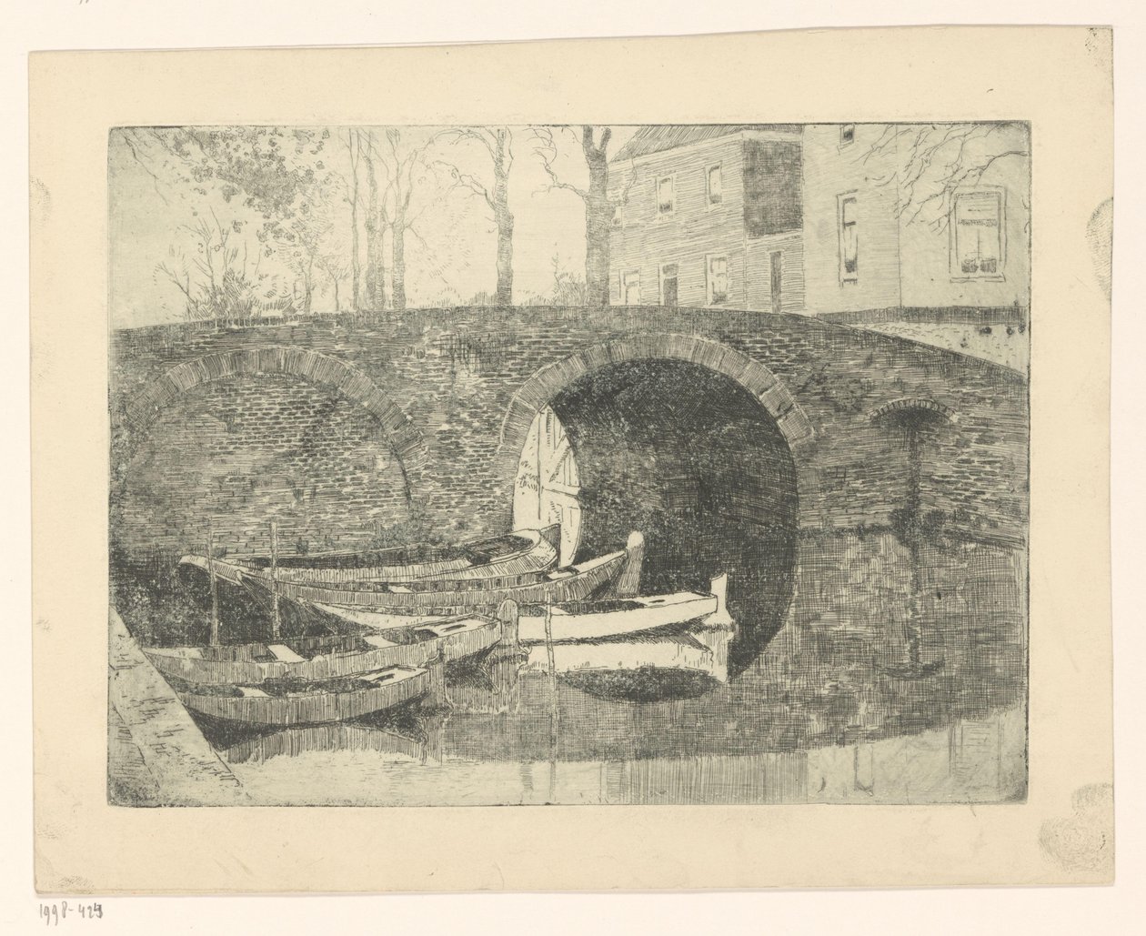 Ponte sobre um canal de Cornelis Vreedenburgh