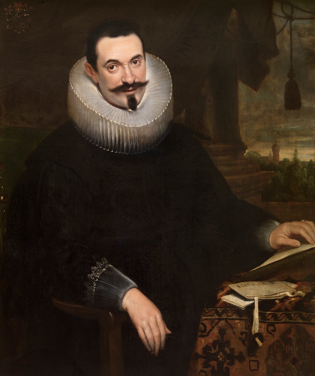 Barthel van den Berghe, Notário (óleo sobre tela) (par a 471108) de Cornelis de (attr. to) Vos